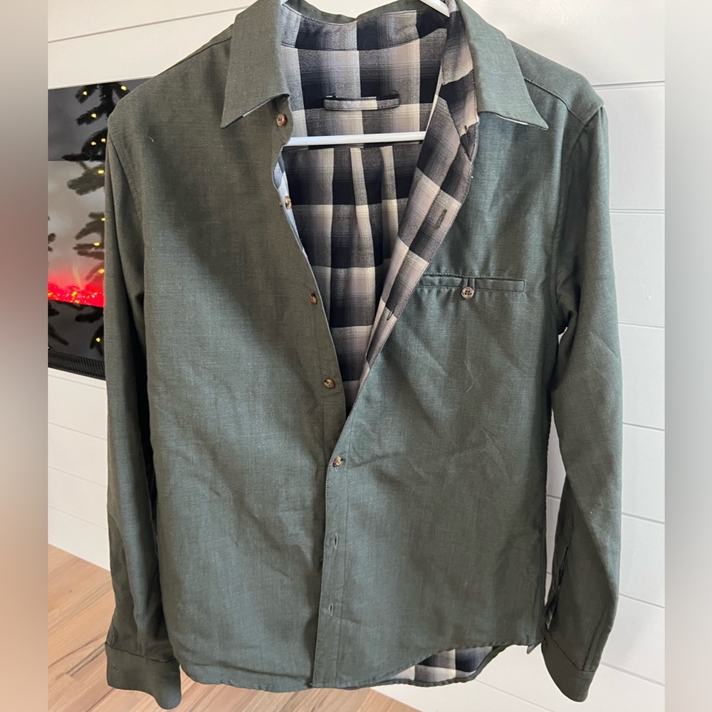 Pendleton x Opening Ceremony wool reversible button down shirt
